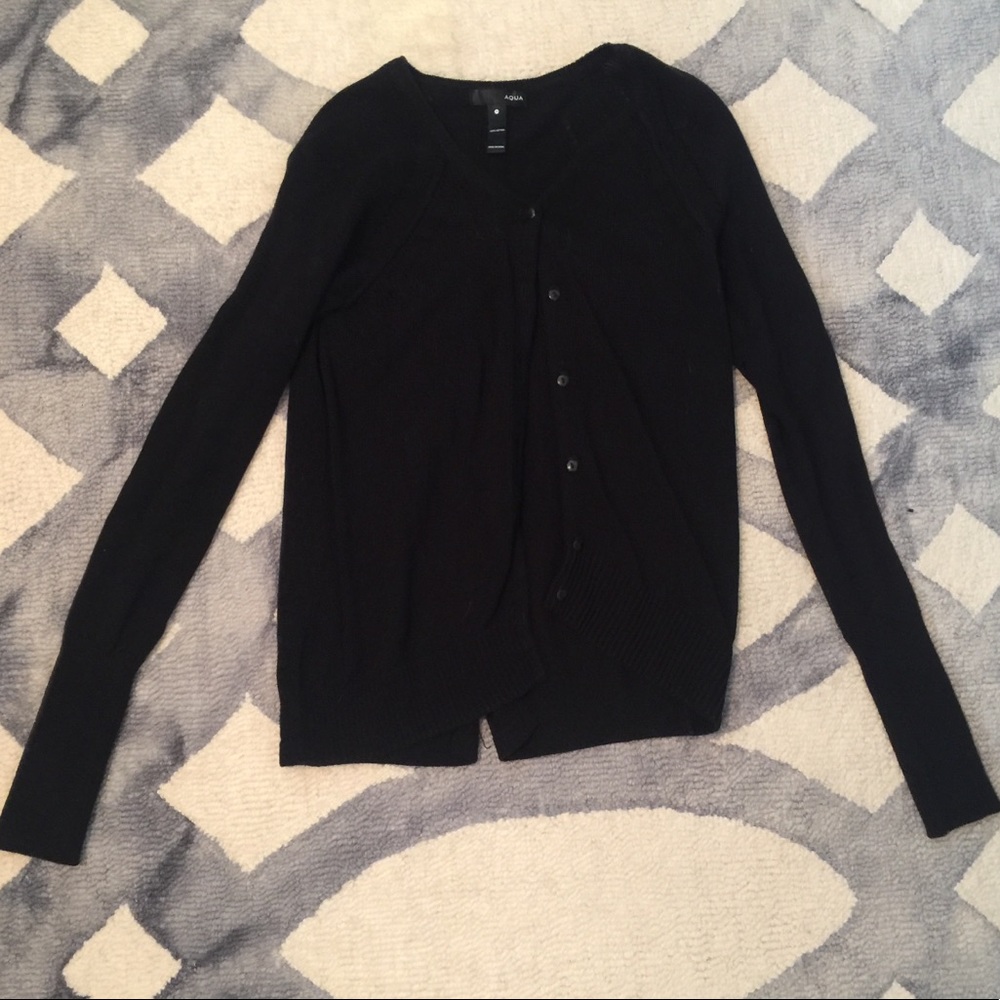 Black cardigan